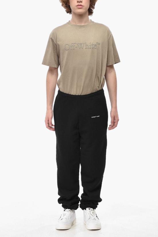  오프화이트 스트레이트 팬츠 OMCH014S19D250221001 Black - OFF WHITE