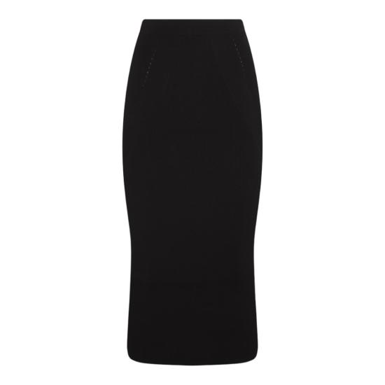  알렉산더 맥퀸 롱 스커트 768608Q1A651000 Black
