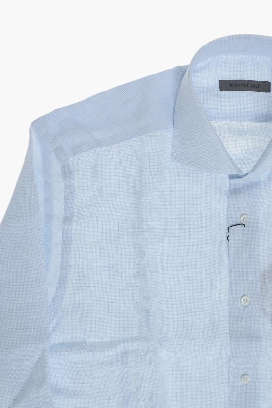  꼬르넬리아니 긴팔 셔츠 27P102 2581176 002 Blue - CORNELIANI