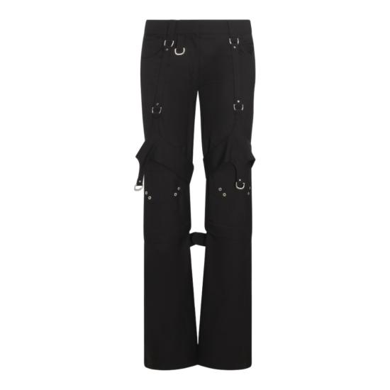  오프화이트 스트레이트 팬츠 OWCF020F23FAB0011000 Black