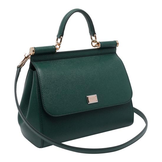 26FW 돌체앤가바나 라지 시실리 핸드백 BB6002 B100187399 Green - DOLCE & GABBANA