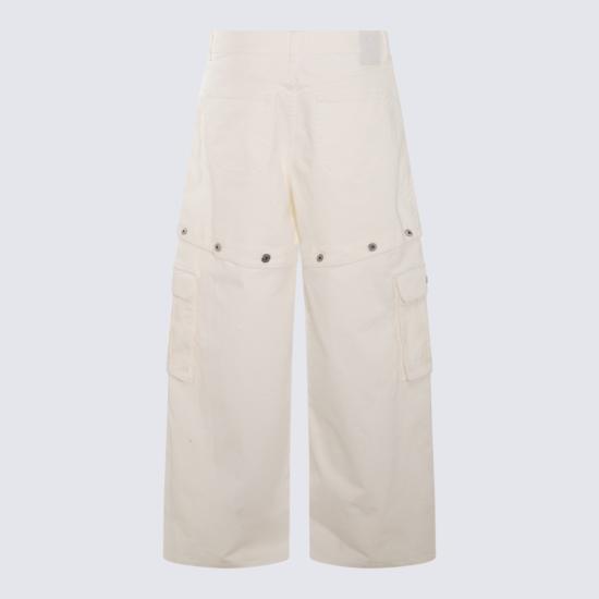  오프화이트 데님 팬츠 OMYA183S24DEN0010202 Neutrals - OFF WHITE