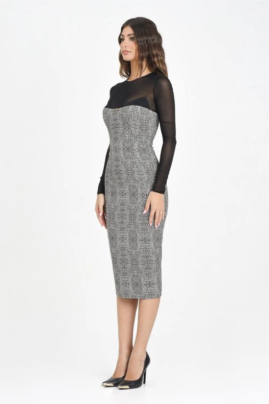 25FW 엘리자베타프랜치 미디 스커트 GO 141 57E2 V390 black - ELISABETTA FRANCHI