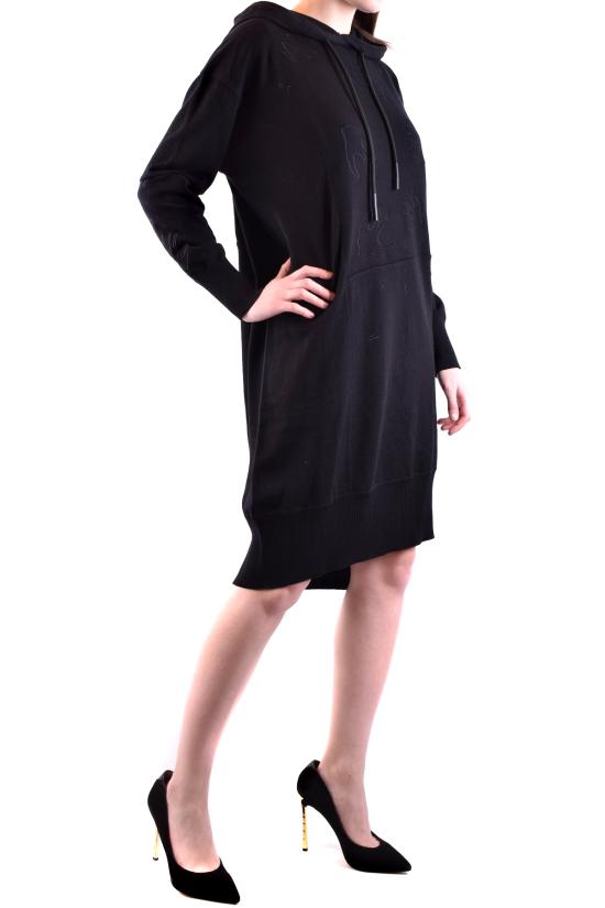  알렉산더 맥퀸 미디 원피스 559223 RNK45 1000 black - ALEXANDER MCQUEEN