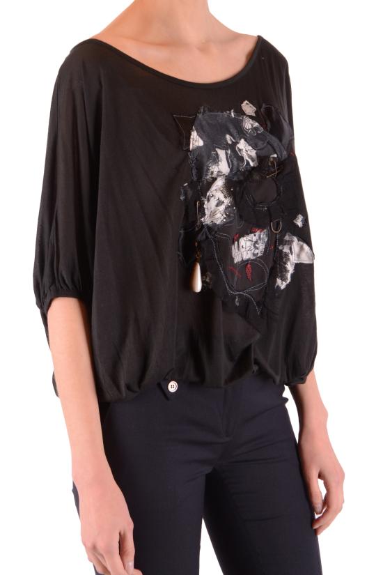  갈리아노 반팔 티셔츠 34 QR778440054 black - GALLIANO