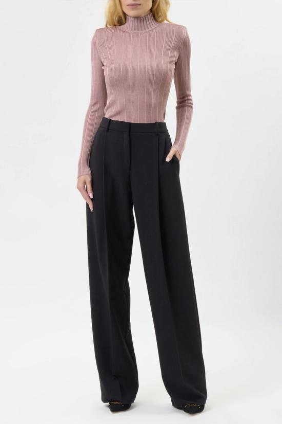 25FW 엘리자베타프랜치 스트레이트 팬츠 PA 125 56E2 V360 black - ELISABETTA FRANCHI