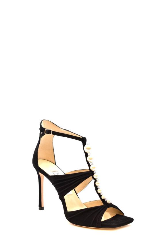  지미추 샌들 AURA 95 SZRBLACKWHITE black - JIMMY CHOO