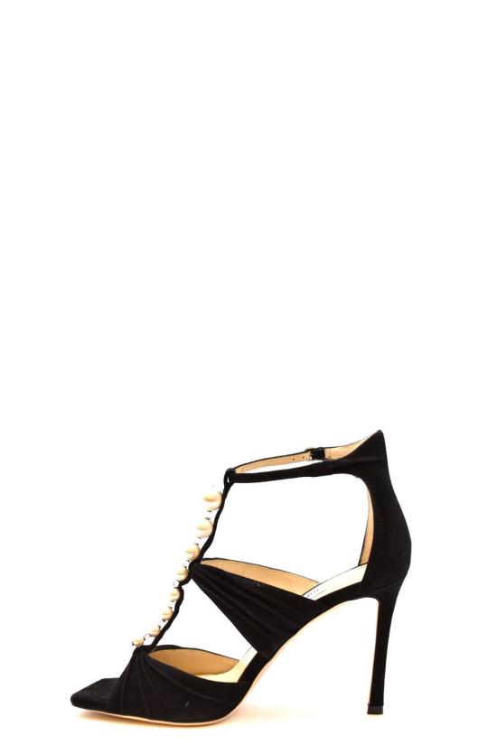  지미추 샌들 AURA 95 SZRBLACKWHITE black - JIMMY CHOO