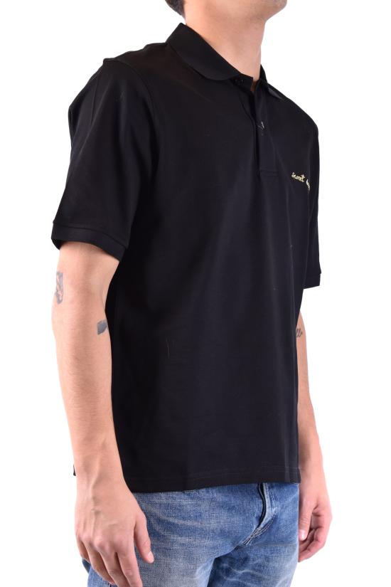  생로랑 폴로 티셔츠 BMK454127Y2TD11039 black - SAINT LAURENT