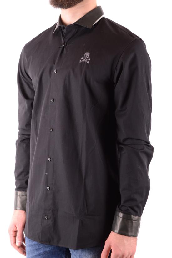  필립 플레인 긴팔 셔츠 WM13 HM330015 black - PHILIPP PLEIN