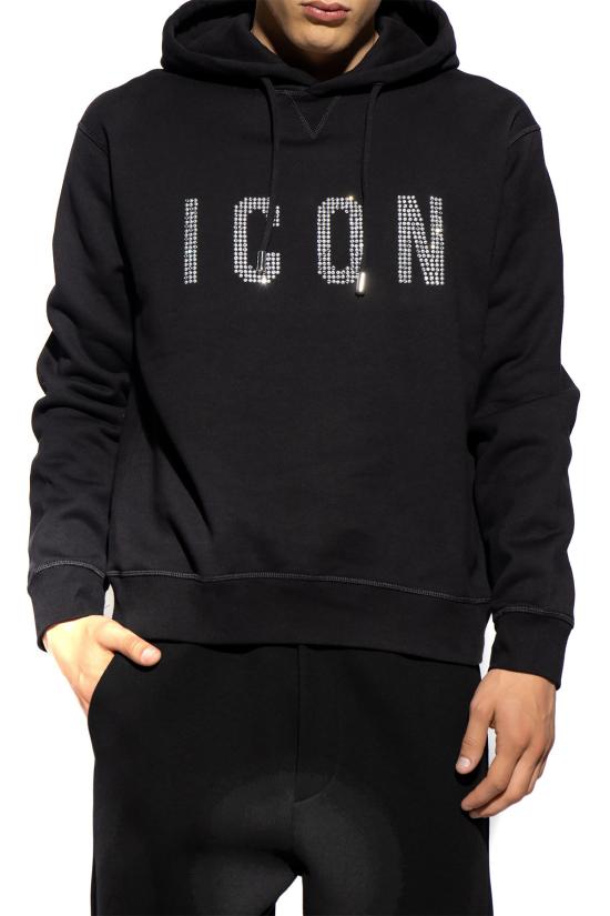  디스퀘어드2 후드 티셔츠 S79GU0106 S25516 900 black - DSQUARED2