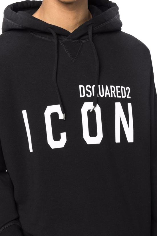  디스퀘어드2 후드 티셔츠 S79GU0003 S25516 965 black - DSQUARED2