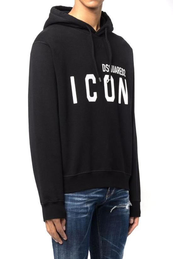  디스퀘어드2 후드 티셔츠 S79GU0003 S25516 965 black - DSQUARED2