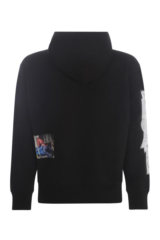  디젤 후드 티셔츠 A035920IEAX9XX black - DIESEL