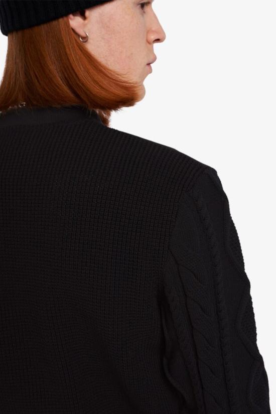  프레드페리 긴팔 티셔츠 M4630 102 black - FRED PERRY