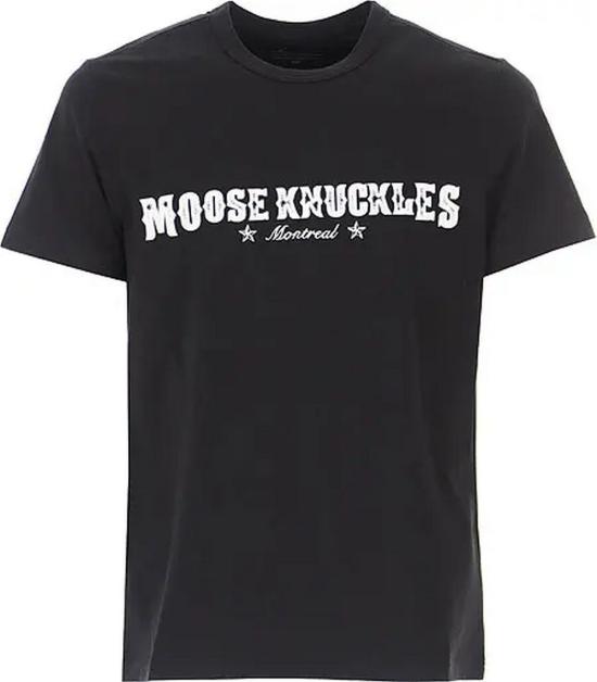  무스너클 반팔 티셔츠 M10MT703 292 black - MOOSE KNUCKLES