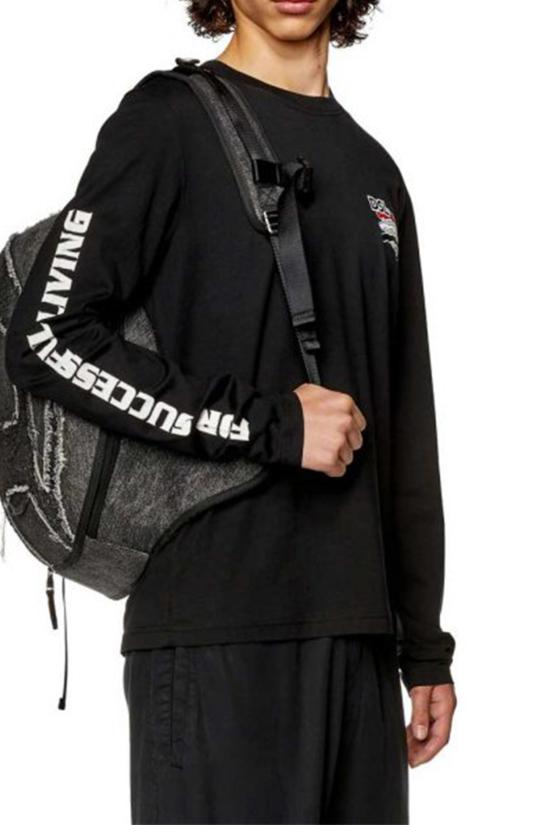  디젤 긴팔 티셔츠 A110490GRAI9XX black - DIESEL
