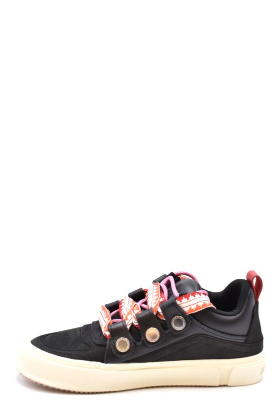  마르셀로 불론 스니커즈 CMIA097F22LEA001 black - MARCELO BURLON