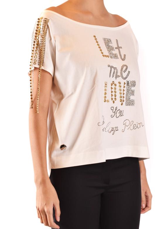  필립 플레인 반팔 티셔츠 F17CWTK0248PJY002N white - PHILIPP PLEIN