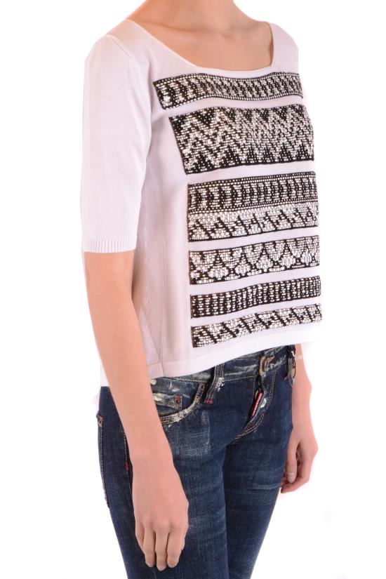  디익스테리어 반팔 티셔츠 42374 AZTECO white - D. EXTERIOR