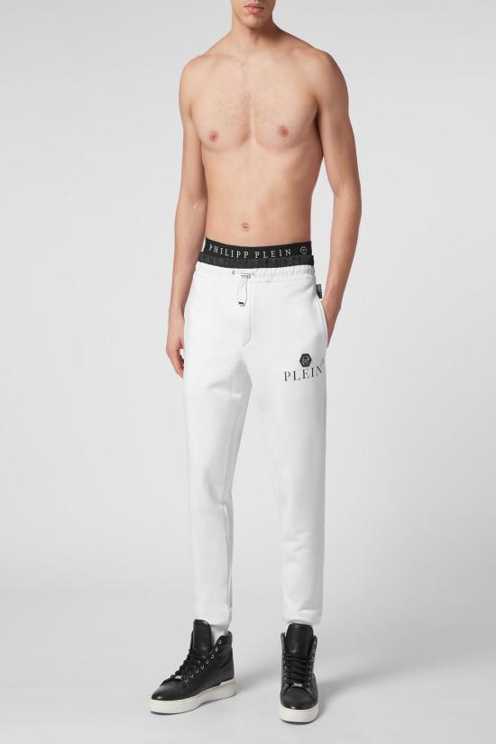  필립 플레인 트레이닝/조거 팬츠 SACC MJT2073 PTE003N white - PHILIPP PLEIN