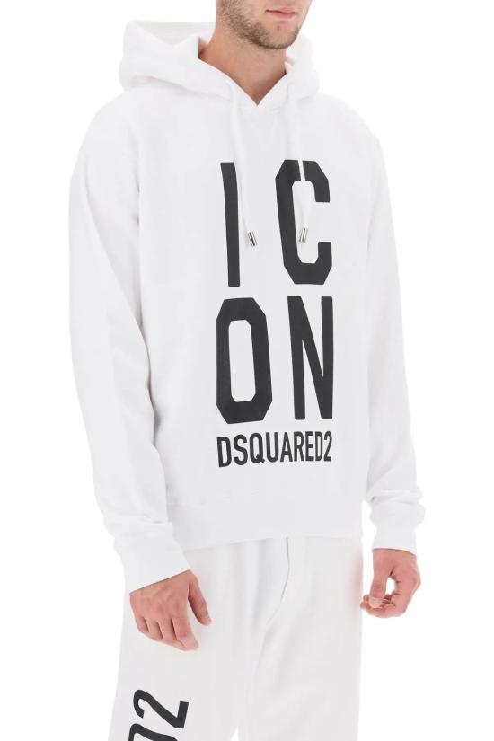  디스퀘어드2 후드 티셔츠 S79GU0108 S25516 100 white - DSQUARED2