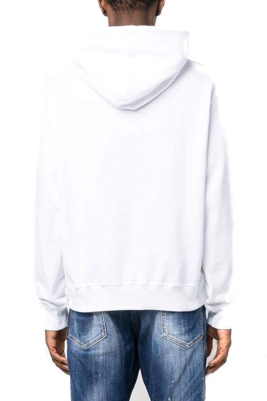  디스퀘어드2 후드 티셔츠 S74GU0744 S25516 100 white - DSQUARED2
