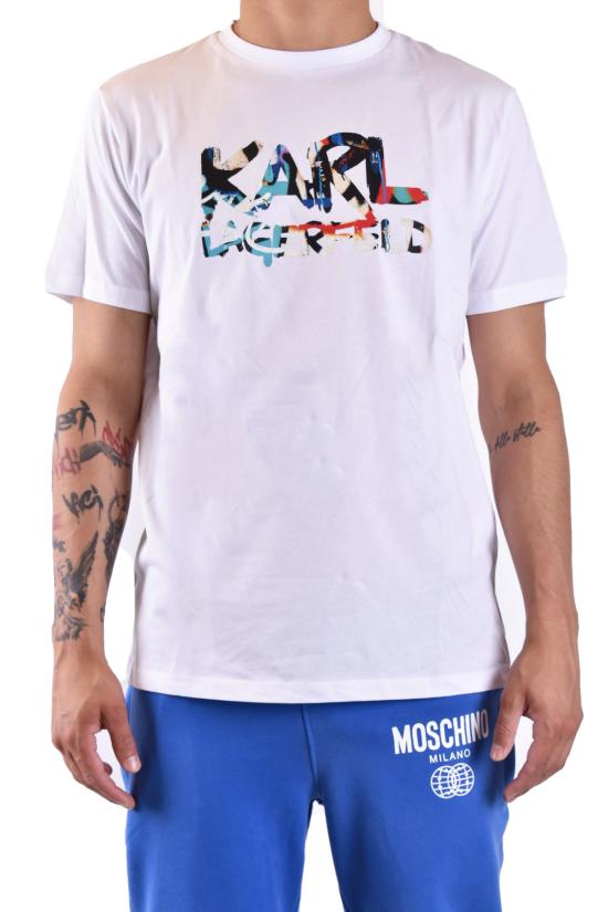  칼라거펠트 반팔 티셔츠 755400 531224 10 white - KARL LAGERFELD