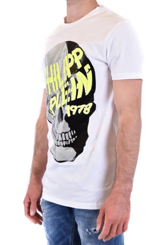  필립 플레인 반팔 티셔츠 1MTK4348PJY002N0109 white - PHILIPP PLEIN