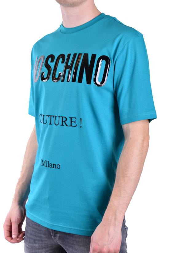  모스키노 반팔 티셔츠 ZZA0721 1366 blue - MOSCHINO