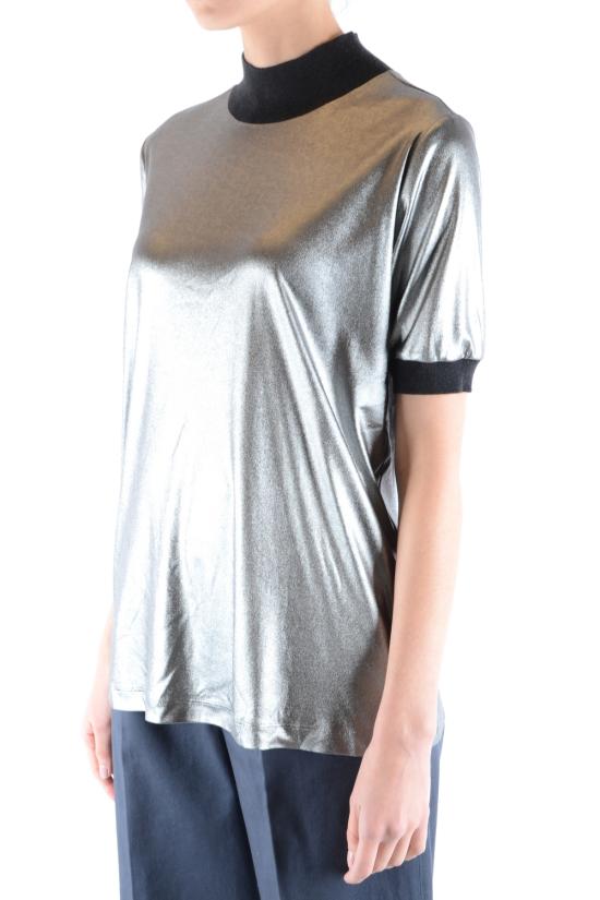  파비아나 필리피 반팔 티셔츠 Y092 561TA17 silver - FABIANA FILIPPI