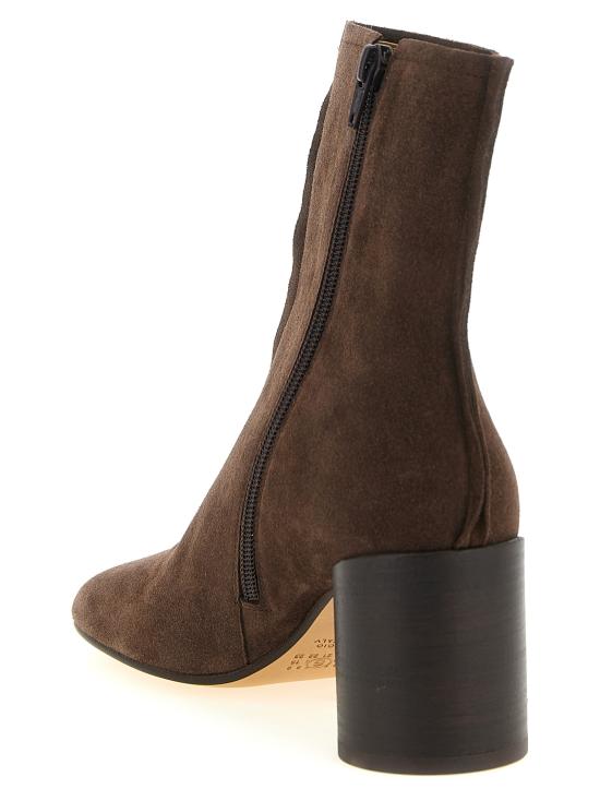 26FW MM6 메종마르지엘라 부츠 해부학적  및 앵클  브라운 - MM6 MAISON MARGIELA