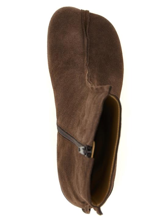 26FW MM6 메종마르지엘라 부츠 해부학적  및 앵클  브라운 - MM6 MAISON MARGIELA