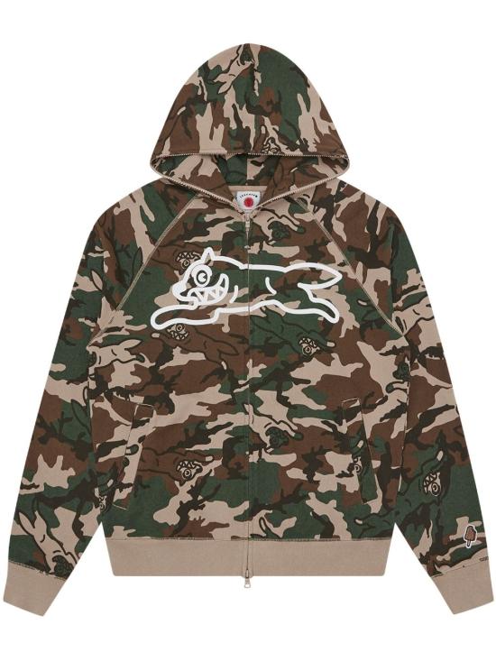 26FW 아이스크림 후드 티셔츠 IC24S38 MULTI CAMOUFLAGE