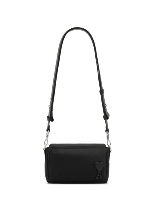 26FW 아미 톤온톤 하트 로고 나일론 마르셀 런치 박스 백 ULL710 AW0001001 BLACK