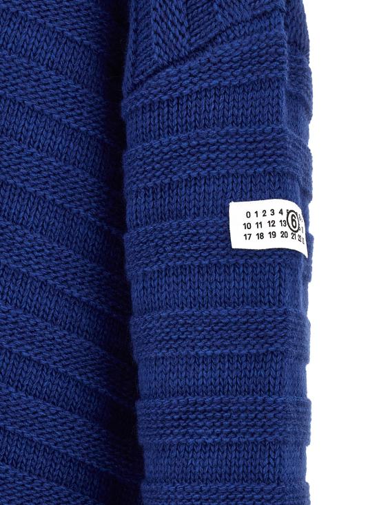 26FW MM6 메종마르지엘라 가디건 SH0HP0005M13040483 Blue - MM6 MAISON MARGIELA