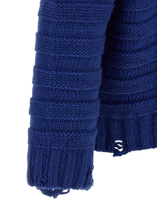 26FW MM6 메종마르지엘라 가디건 SH0HP0005M13040483 Blue - MM6 MAISON MARGIELA