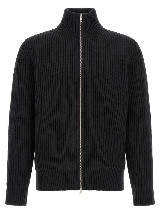 26FW MM6 메종마르지엘라 집업 니트 SH0AM0095M13286900 Black