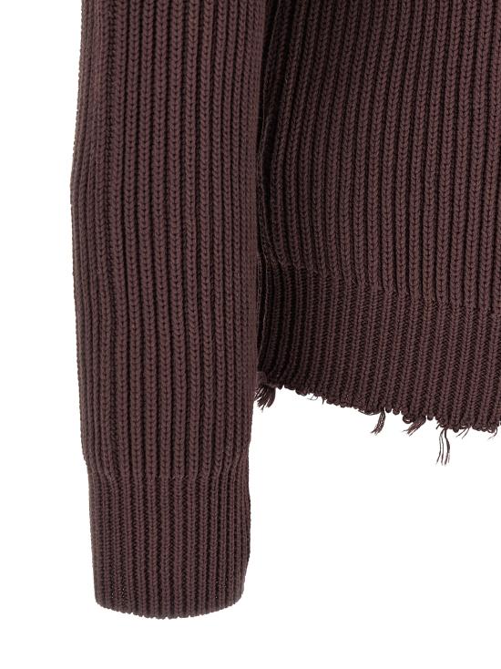 26FW MM6 메종마르지엘라 집업 니트 SH0AM0021M13039144 Brown - MM6 MAISON MARGIELA
