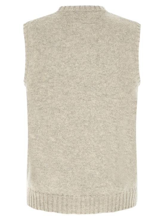 26FW MM6 메종마르지엘라 니트 베스트 SH0FB0028M13288806S Gray - MM6 MAISON MARGIELA