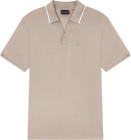 26SS 엠포리오 아르마니 폴로 티셔츠 EM005852AF12955U6161 BEIGE