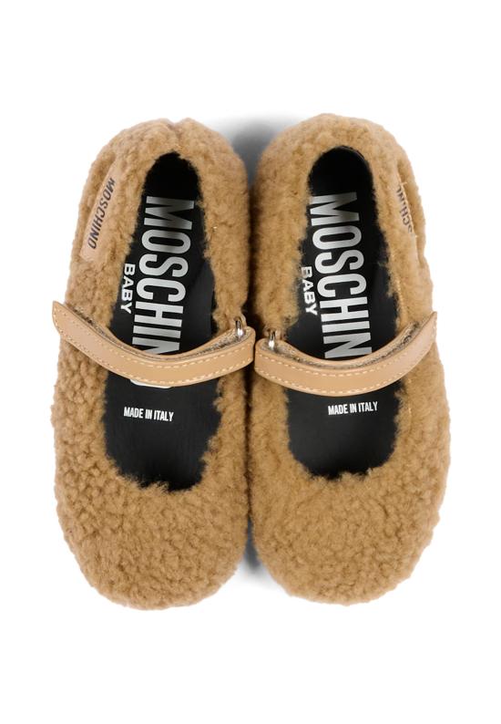 26FW [키즈] 모스키노 플랫 슈즈 84081 VAR1 BEIGE - MOSCHINO