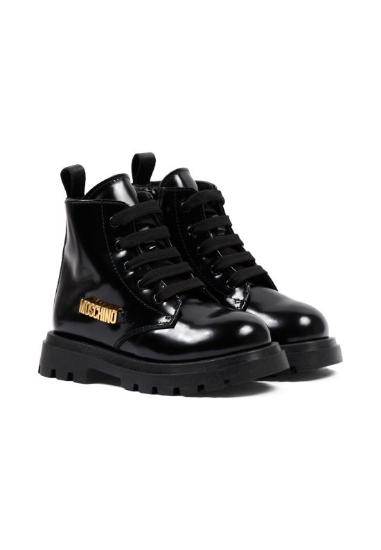 26FW [키즈] 모스키노 미들 부츠 84152 VAR3 BLACK - MOSCHINO