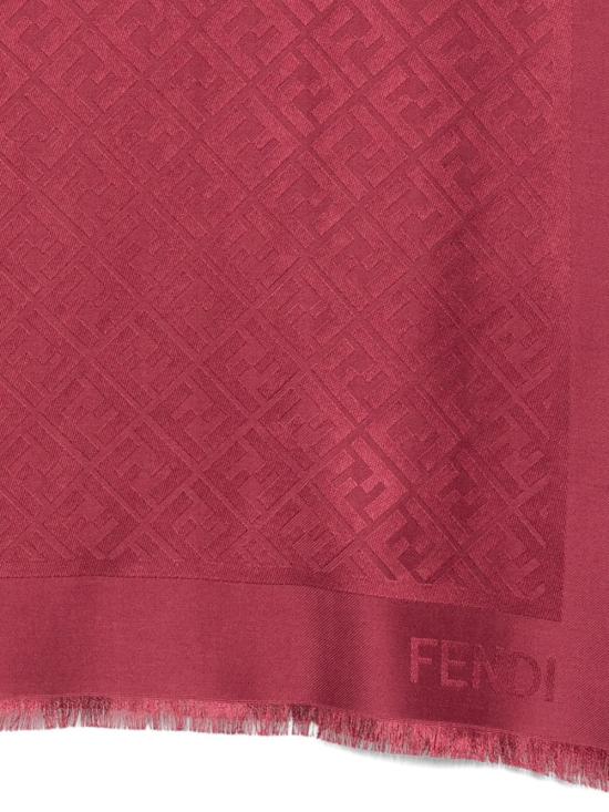 26FW 펜디 오가닉 실크 울 FF 숄 FXT069AJW7F0GGG ROSSO - FENDI