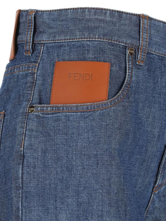 26FW 펜디 데님 숏팬츠 FLP861AW8HF0QB0 BLU - FENDI