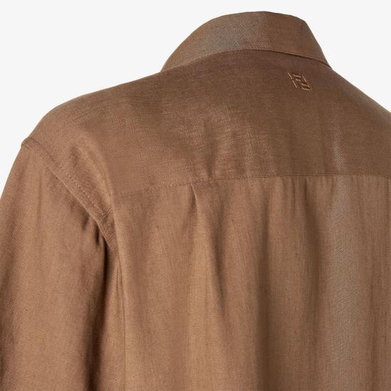 26FW 펜디 반팔 셔츠 FS1369AVSGF19FJ MARRONE - FENDI