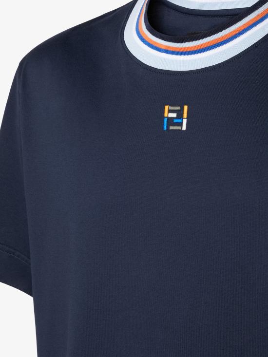 26FW 펜디 반팔 티셔츠 FY0936AUIAF0PTH BLU - FENDI