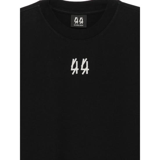 26FW 44레이블 반팔 티셔츠 B0030669 FA706 P807 BLACK - 44 LABEL
