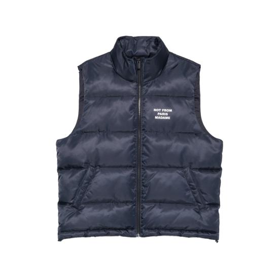 26FW 드롤드무슈 패딩 조끼 PERM CT153 PA031 NAVY BLUE