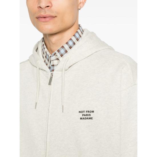 26FW 드롤드무슈 후드 티셔츠 PERM HO207 CO312 GREY - DROLE DE MONSIEUR
